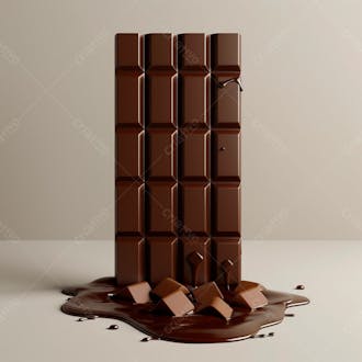 Barra de chocolate na vertical 6