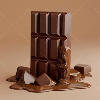 Barra de chocolate na vertical 8