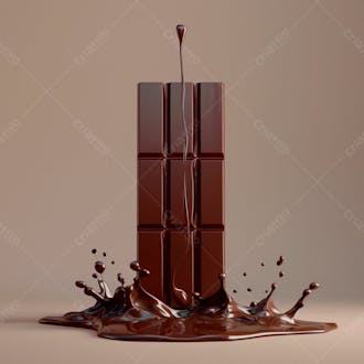 Barra de chocolate na vertical 15