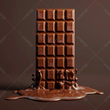 Barra de chocolate na vertical 18