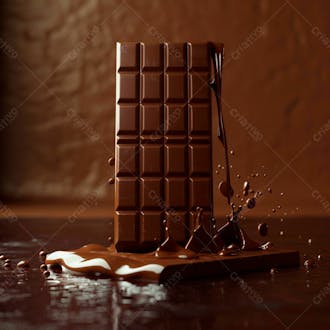 Barra de chocolate na vertical 33