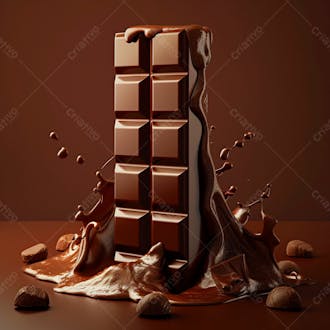 Barra de chocolate na vertical 36