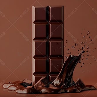 Barra de chocolate na vertical 37
