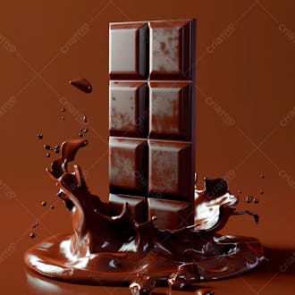 Barra de chocolate na vertical 44