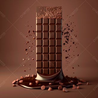 Barra de chocolate na vertical 47