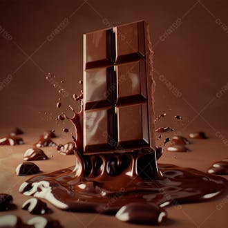 Barra de chocolate na vertical 48