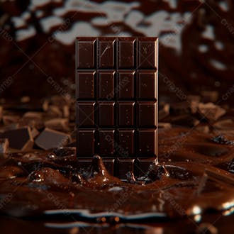 Barra de chocolate na vertical 50
