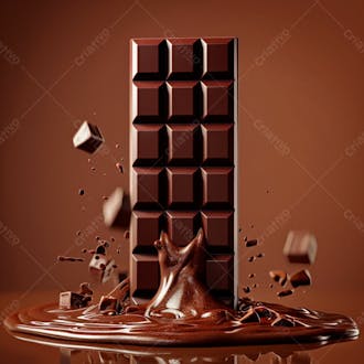 Barra de chocolate na vertical 54