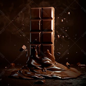 Barra de chocolate na vertical 57
