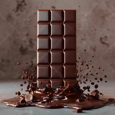 Barra de chocolate na vertical 58