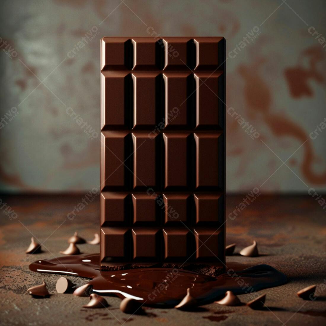 Barra de Chocolate Derretendo