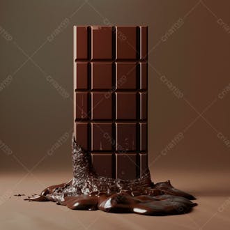 Barra de chocolate na vertical 63
