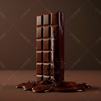 Barra de chocolate na vertical 66