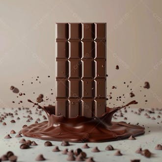 Barra de chocolate na vertical 68