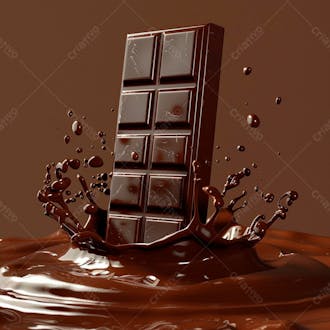 Barra de chocolate na vertical 71