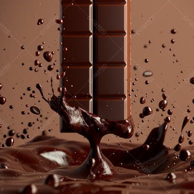 Barra de chocolate na vertical 74