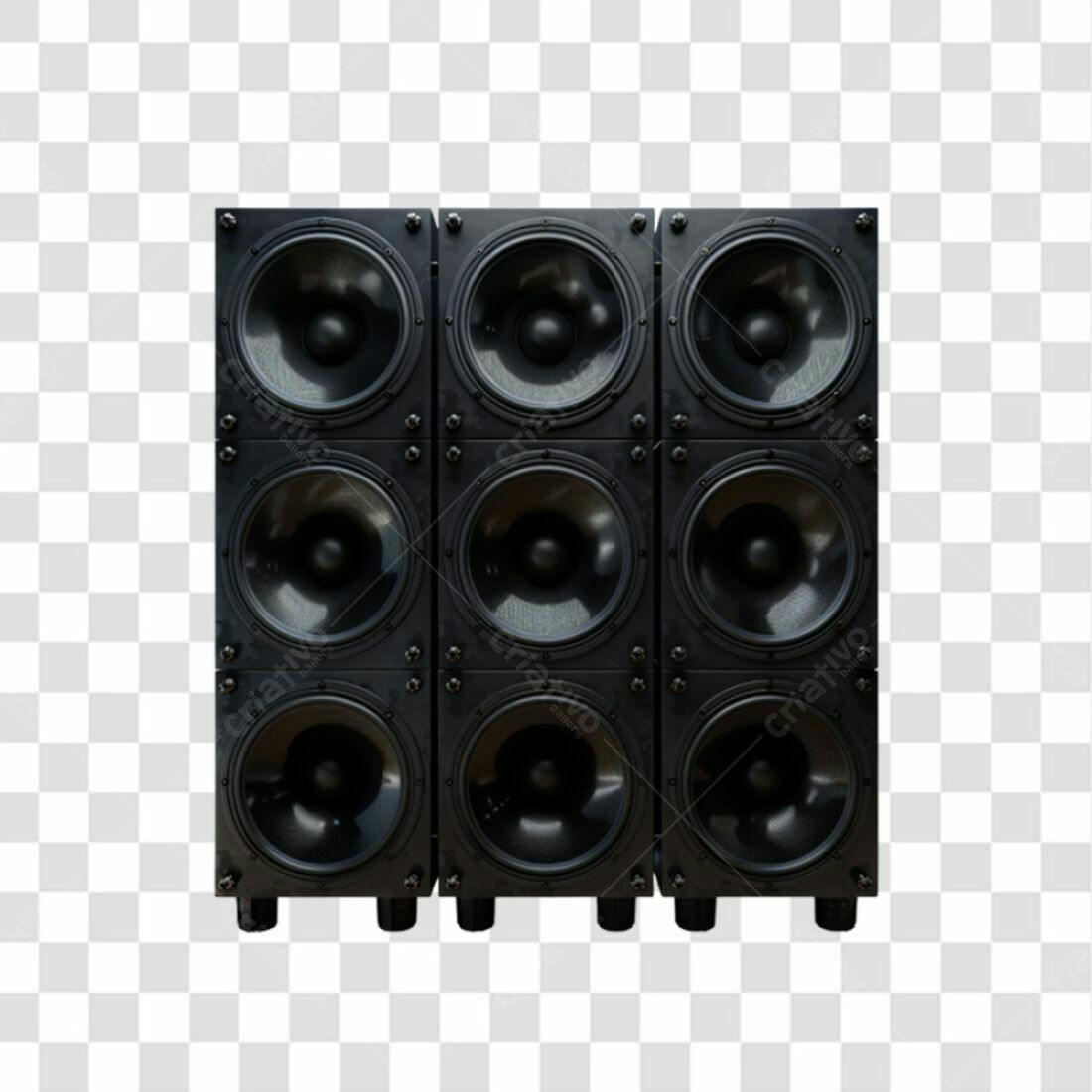 Icone de caixas de som para eventos musicais PNG com fundo transparente