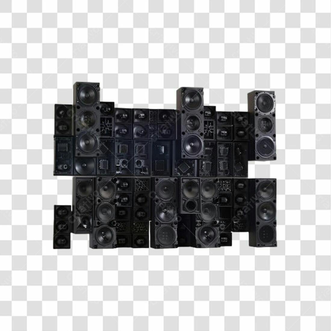 Icone Música Caixas de Som PNG com fundo transparente