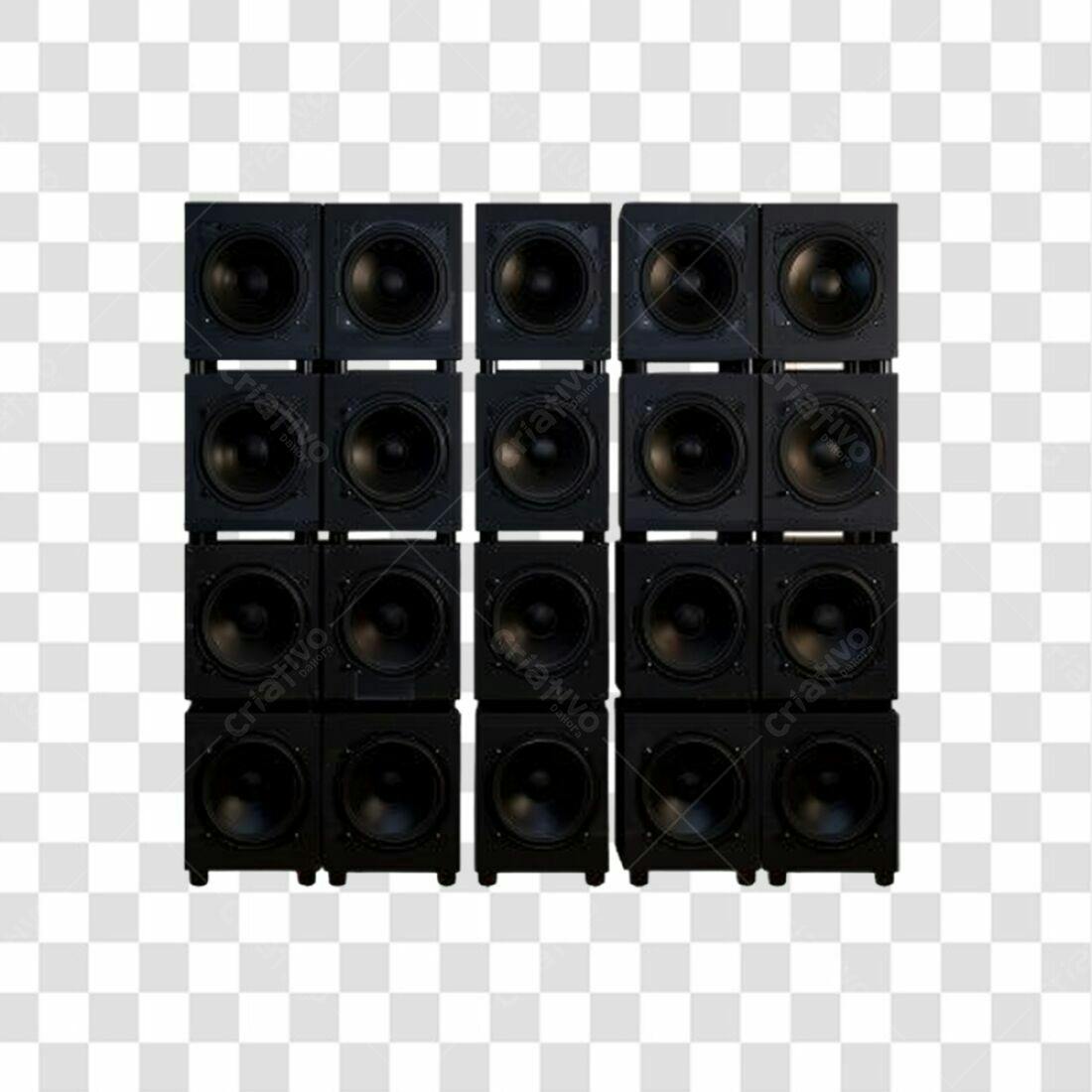 Icone de Sistema de Som Profissional PNG com fundo transparente