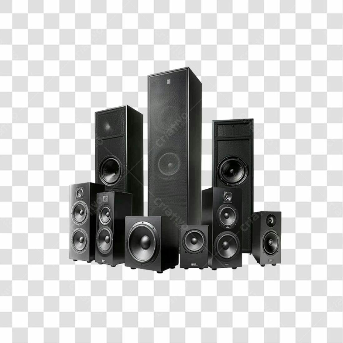 Icones de Caixas de Som PNG com fundo transparente