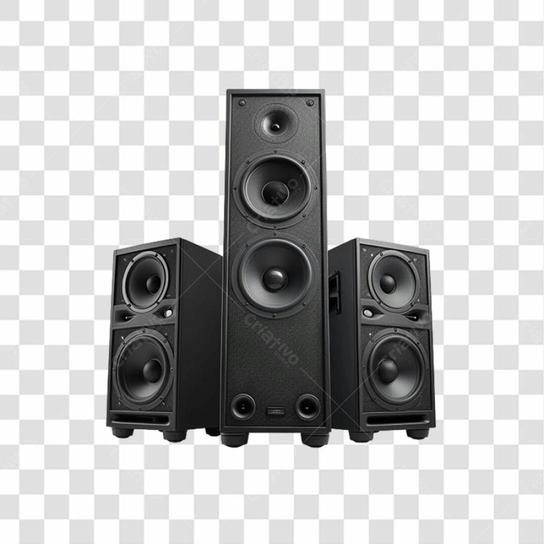 Icone Som Sistema de Áudio PNG com fundo transparente