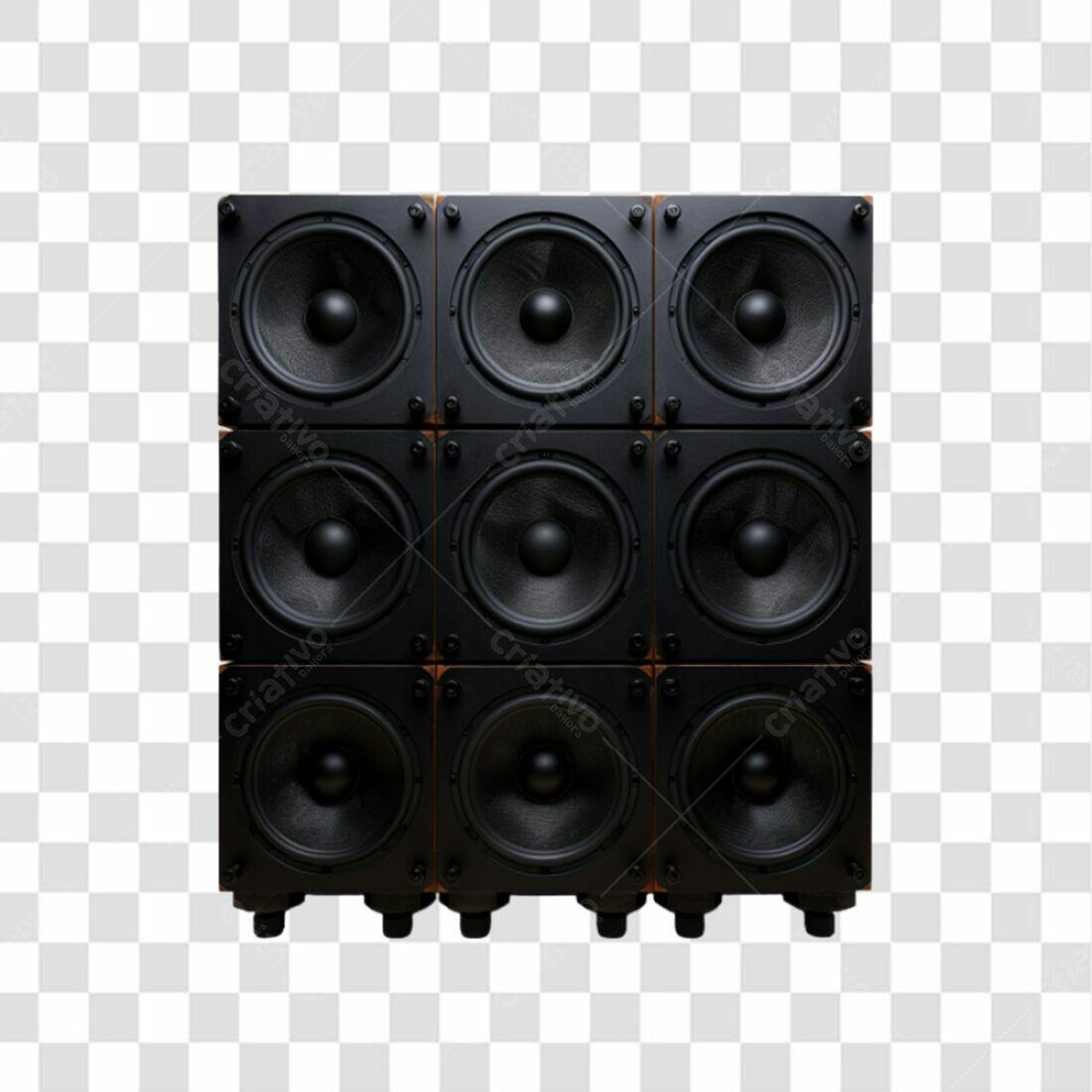 Icone Música Caixas de Som PNG com fundo transparente