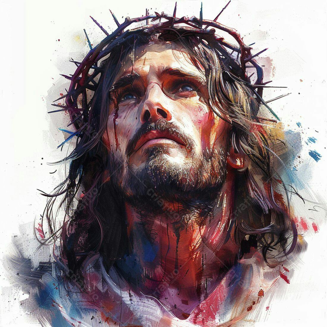 Jesus Cristo Coroa de Espinhos Arte