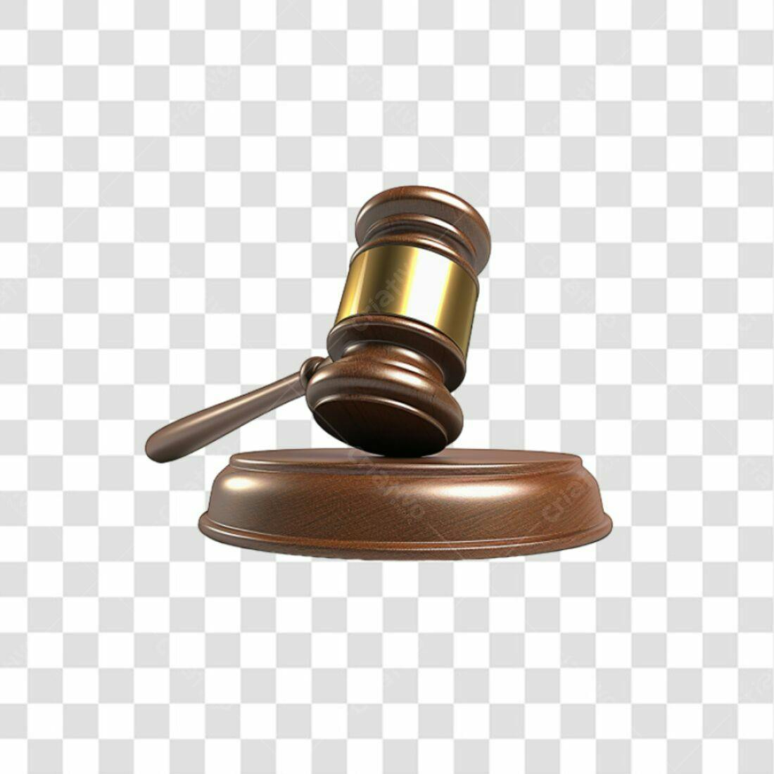 Icone Judiciário Martelo PNG com fundo transparente