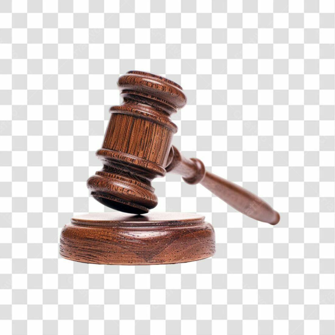 Icone Justiça Martelo Madeira PNG com fundo transparente