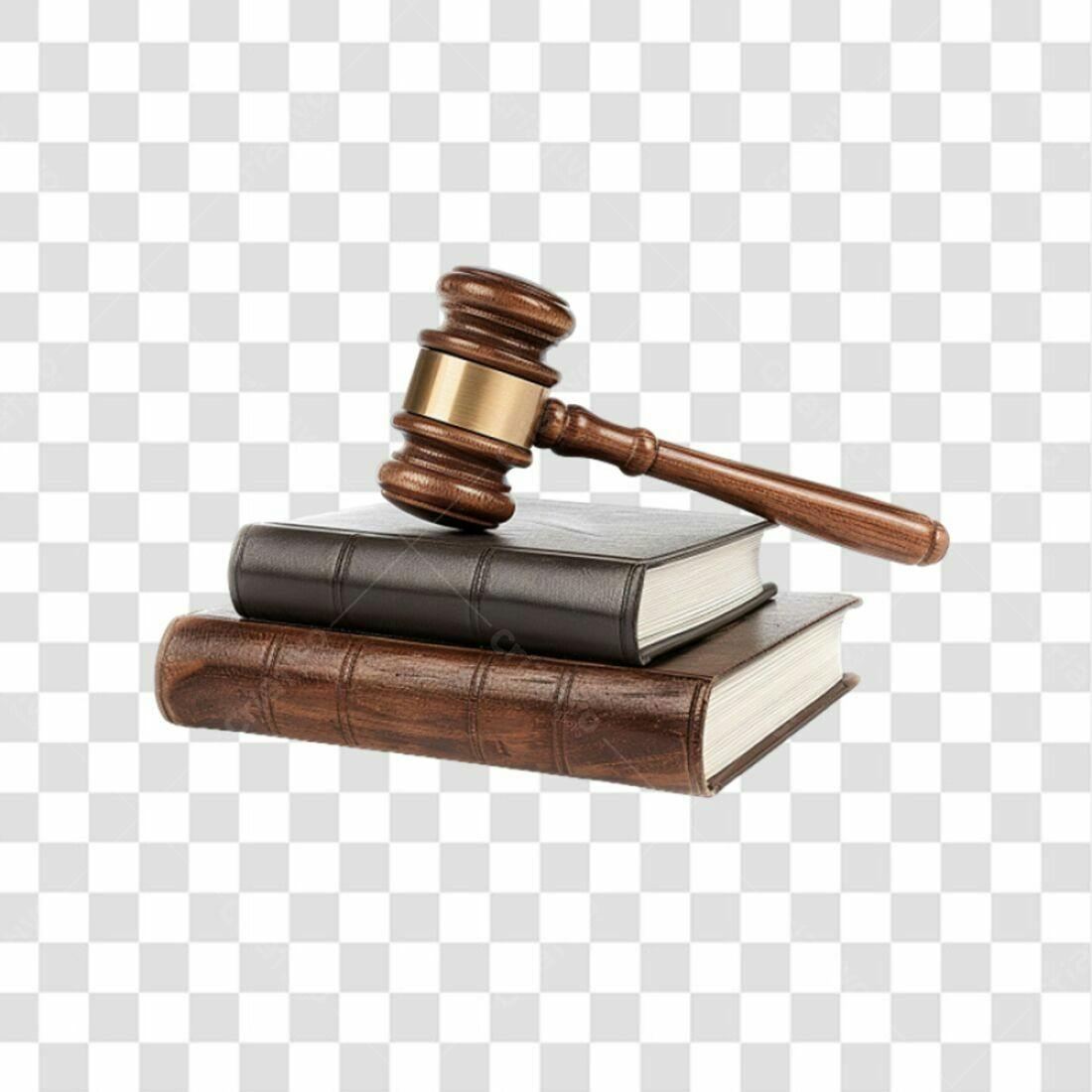 Icone Justiça Martelo Livros PNG com fundo transparente