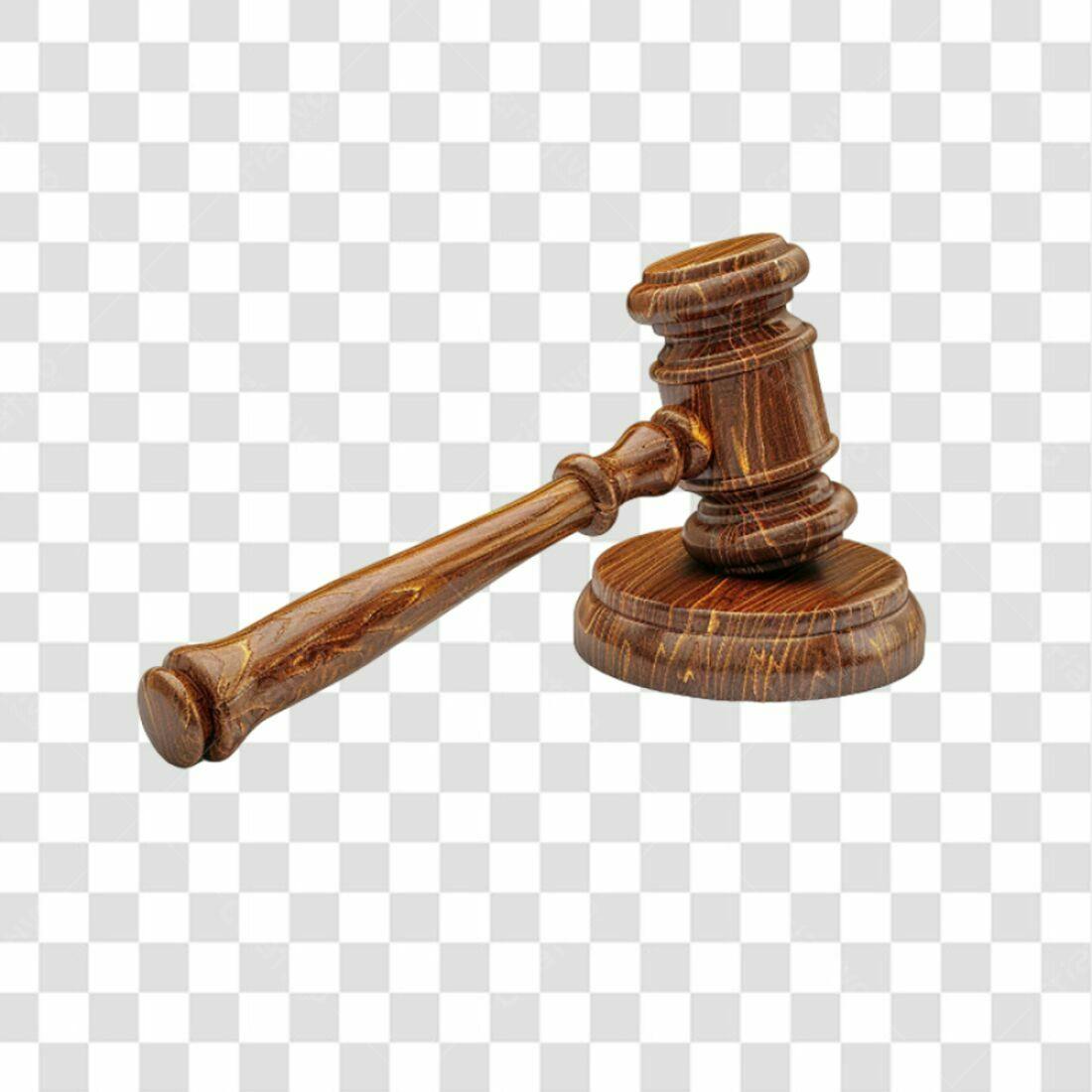 Icone Judiciário Martelo Madeira PNG com fundo transparente