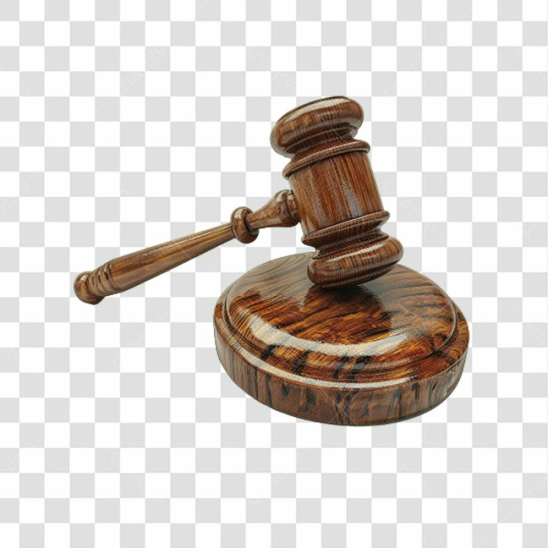 Icone Judiciário Martelo Madeira PNG com fundo transparente