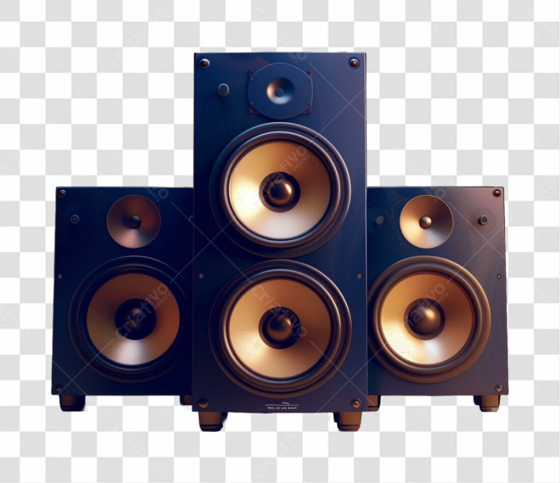 Icone Música Caixas de Som PNG com fundo transparente