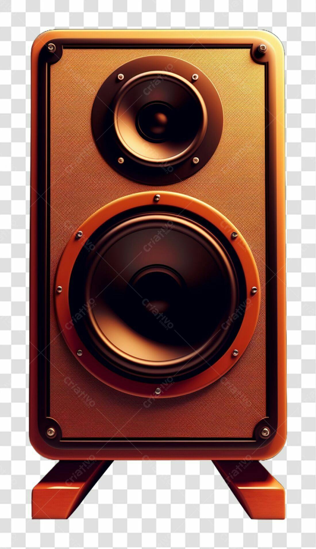 Icone Caixa de Som Vintage PNG com fundo transparente