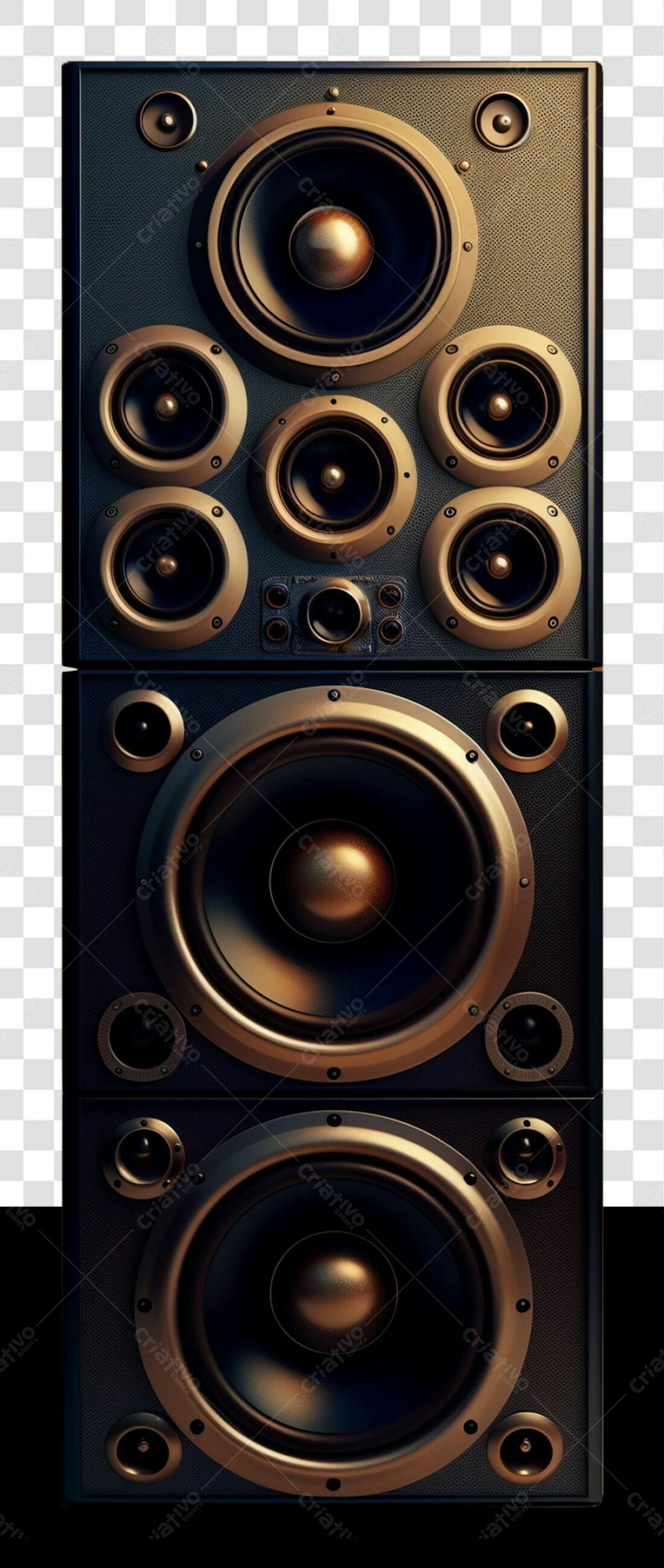 Icone Sistema de Som Retrô PNG com fundo transparente