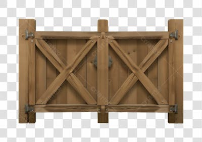 PORTÃO DE MADEIRA DE FAZENDA | IMAGEM SEM FUNDO PARA COMPOSIÇÃO | PNG
