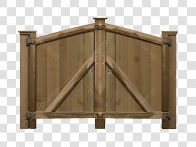 PORTÃO DE MADEIRA DE FAZENDA | IMAGEM SEM FUNDO PARA COMPOSIÇÃO | PNG