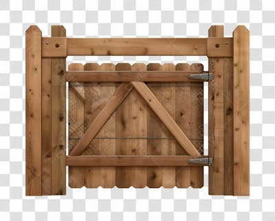 PORTÃO DE MADEIRA DE FAZENDA | IMAGEM SEM FUNDO PARA COMPOSIÇÃO | PNG