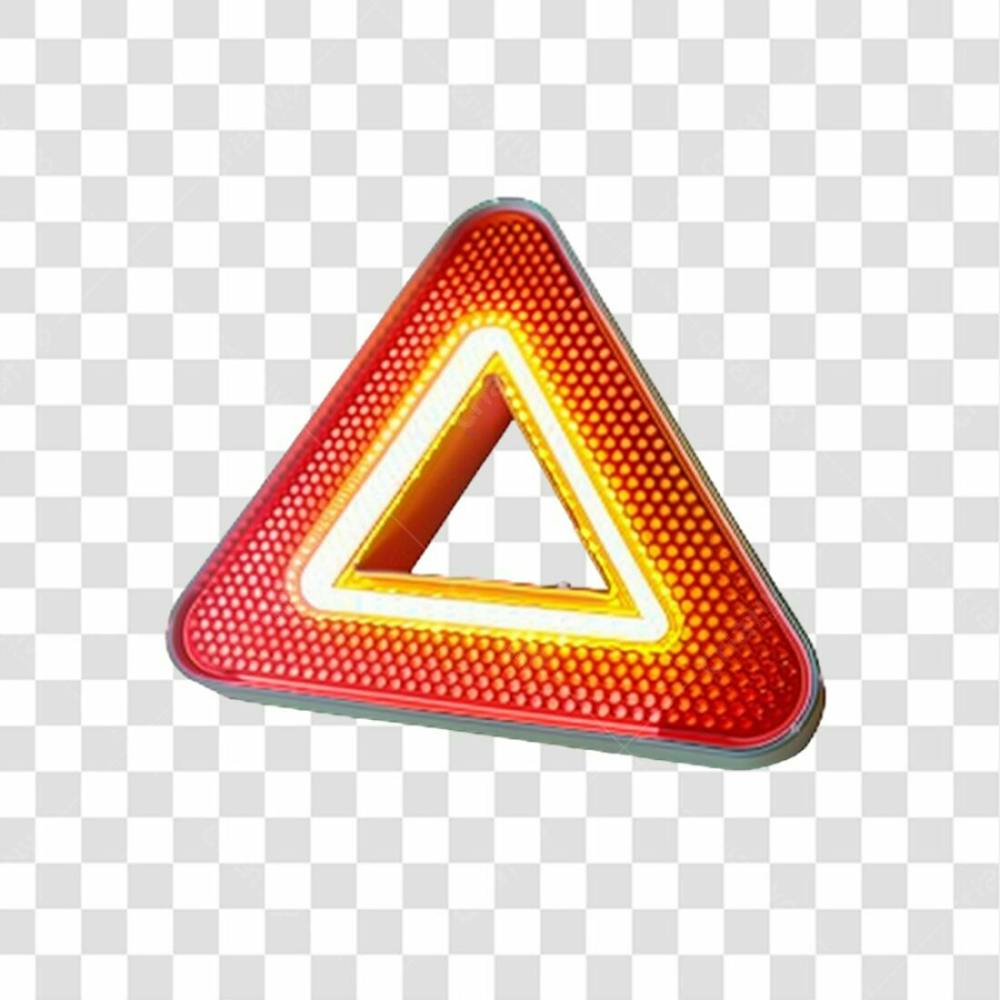 Placa 3D Neon Brilhante Png Transparente (1)