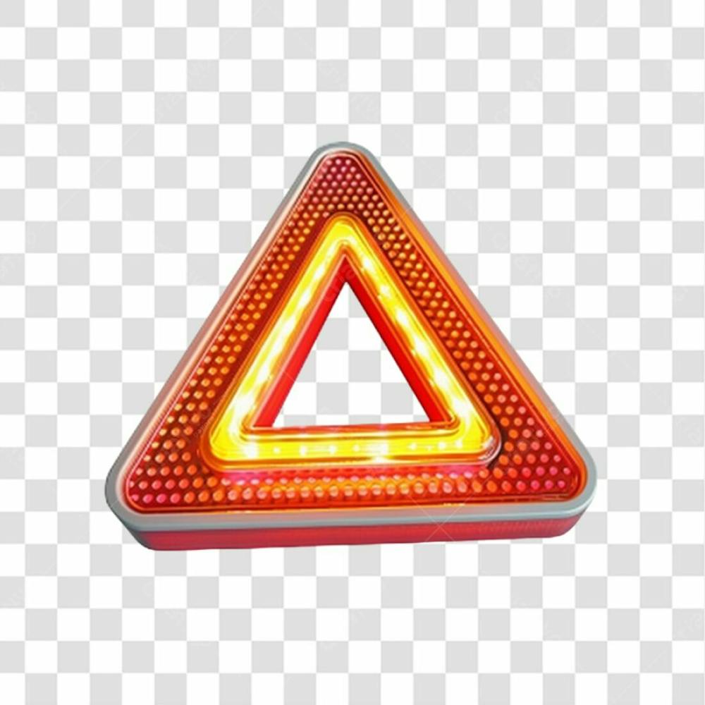 Placa 3D Neon Brilhante Png Transparente (3)