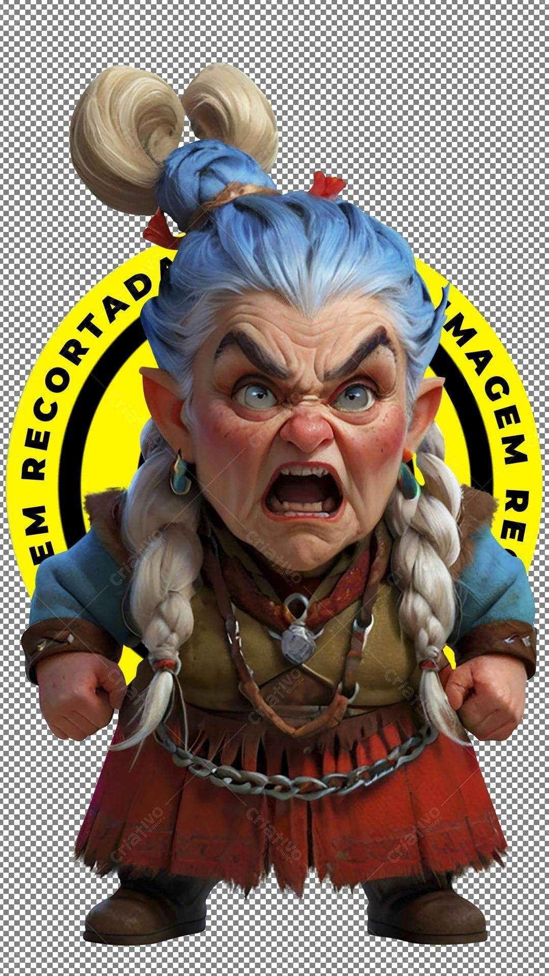 Icone Bruxa Furiosa PNG com fundo transparente
