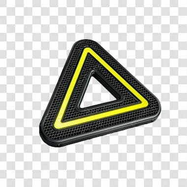 Placa 3d neon brilhante png transparente