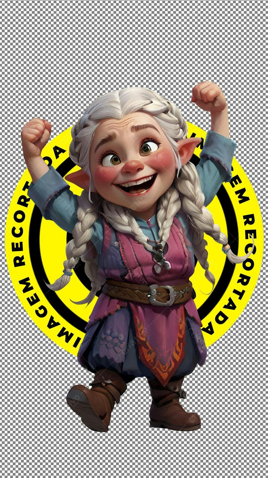 Icone personagem fofa PNG com fundo transparente
