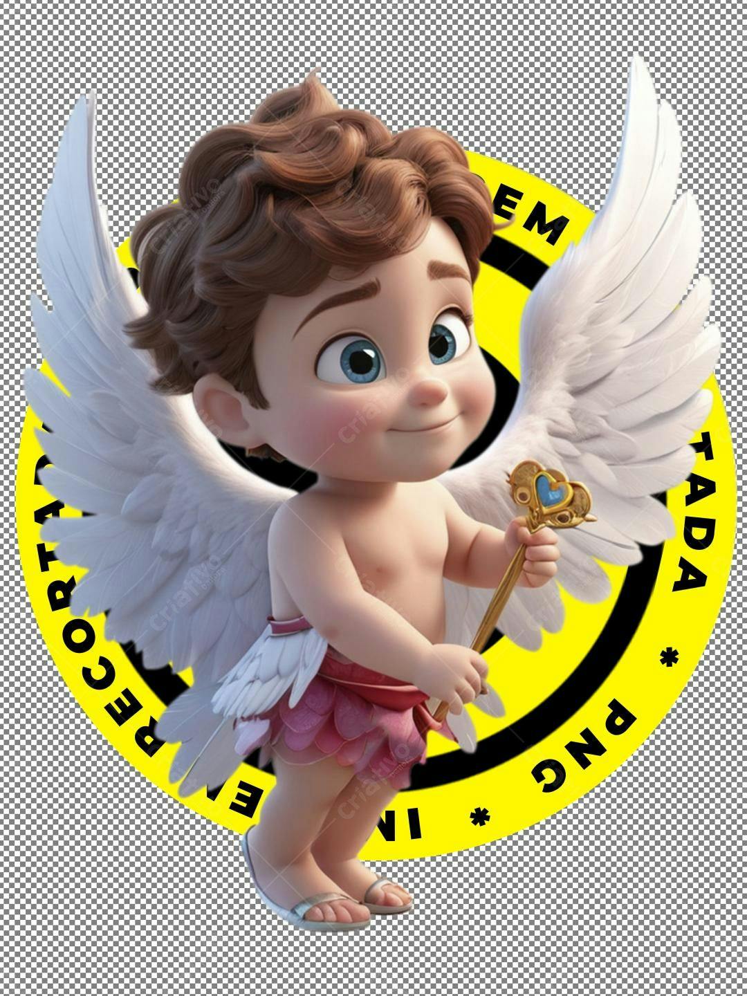 Icone Cupido Dia dos Namorados PNG com fundo transparente