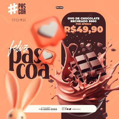 Feliz Páscoa Pra Você Feed