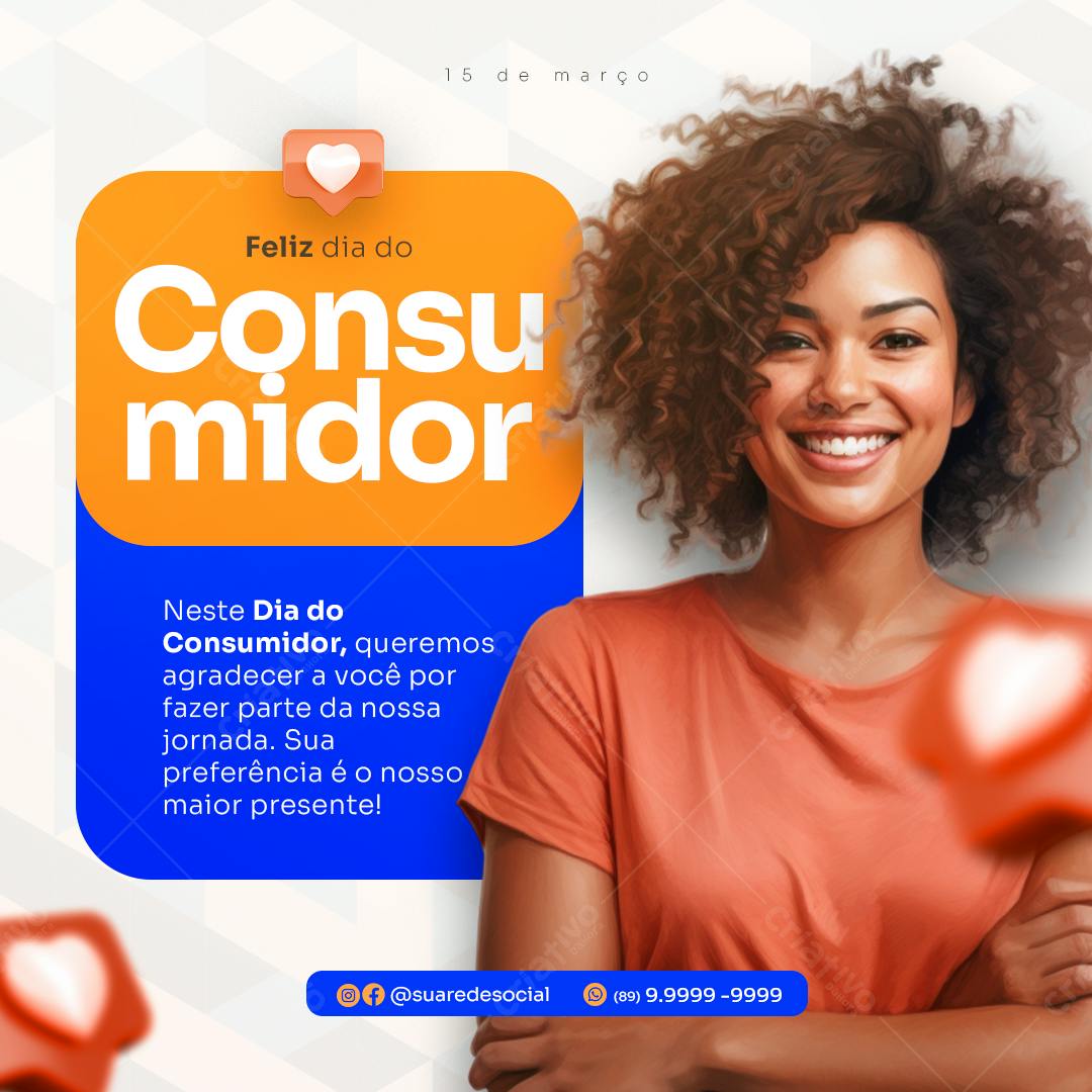 Postagem Dia do Consumidor PSD Editável