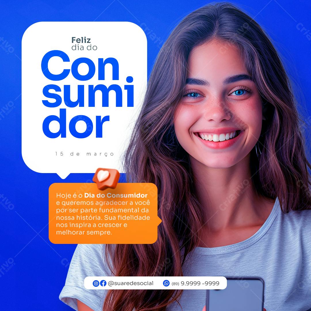 Postagem Dia do Consumidor PSD Editável