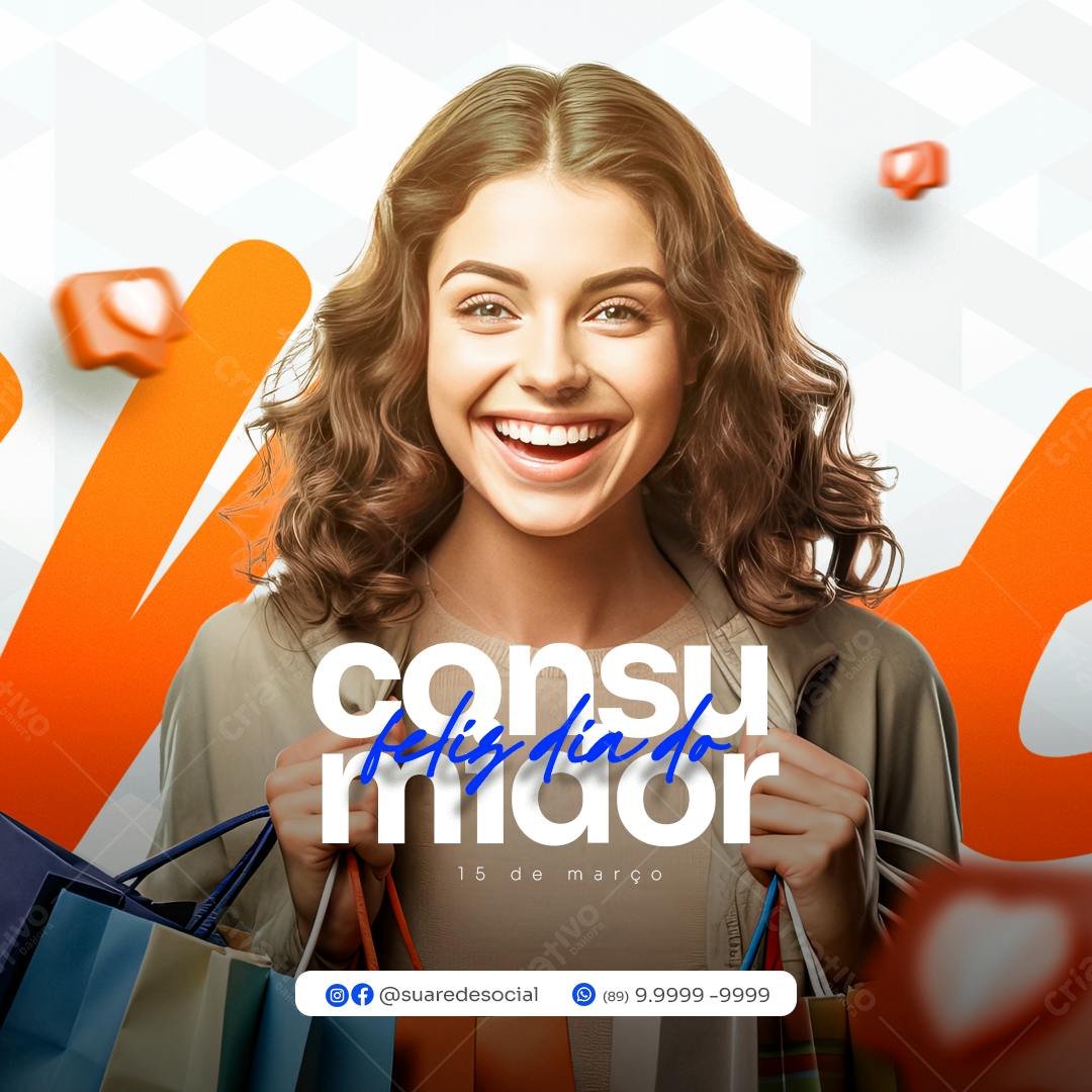 Post para o Dia do Consumidor PSD Editável