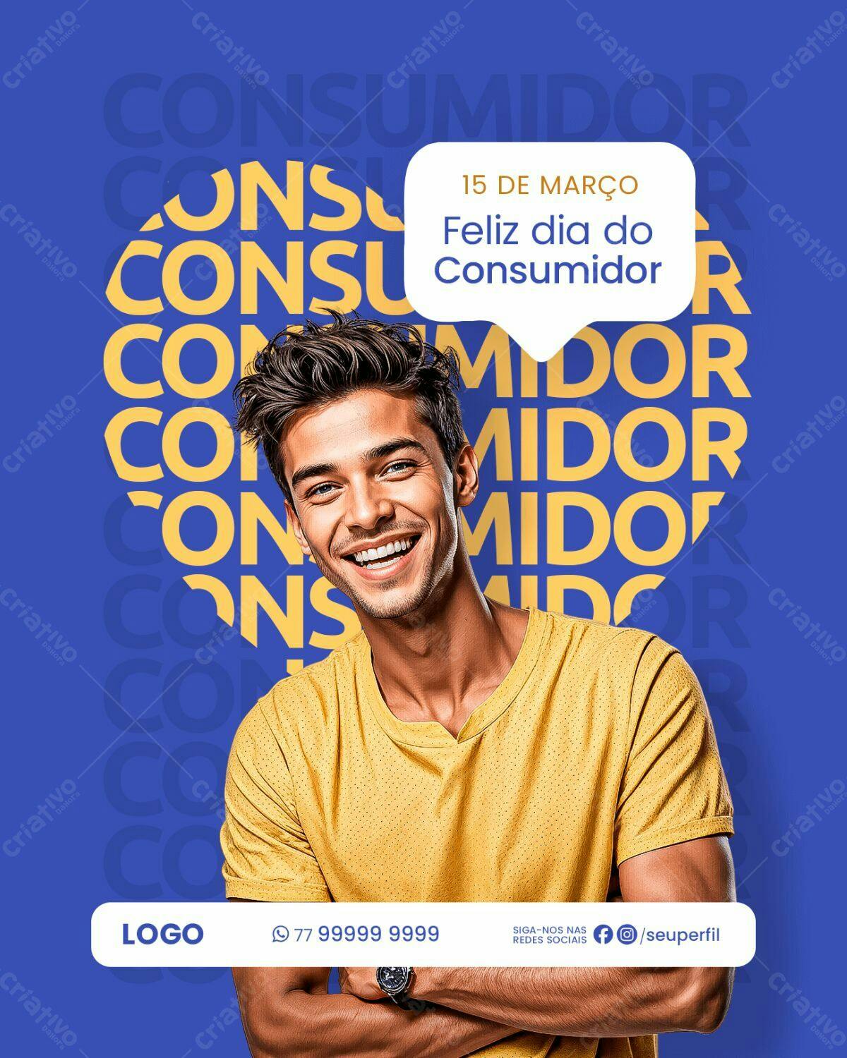 Flyer Dia do Consumidor PSD Editável