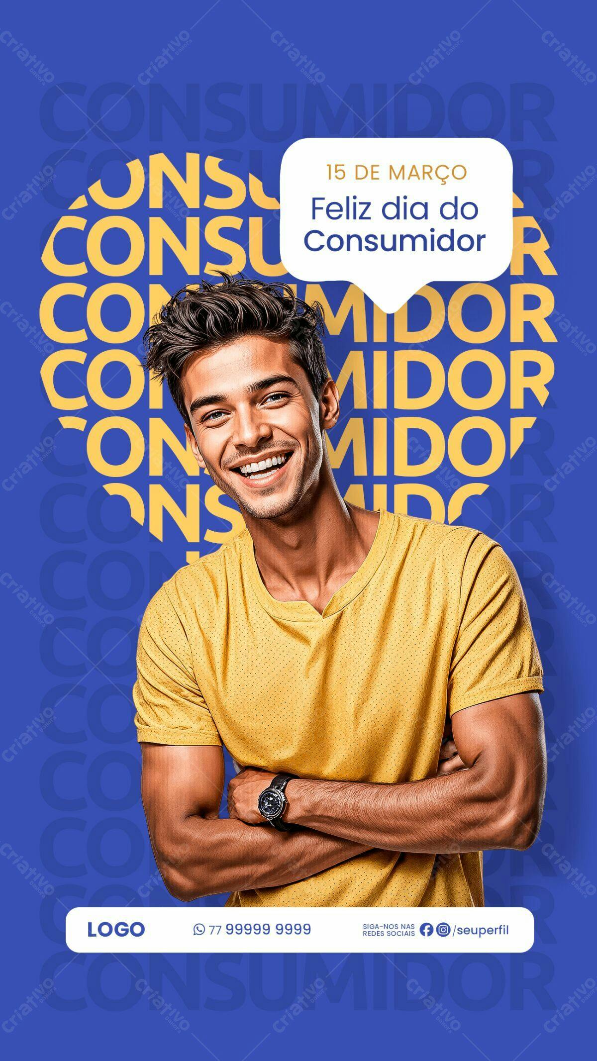 Flyer Dia do Consumidor PSD Editável